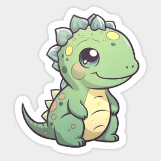 Cute Kawaii Dinosaur Sticker